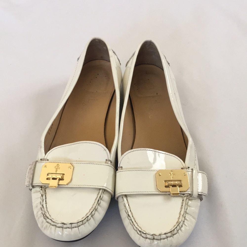 Cole Haan Nike white  leather Flats